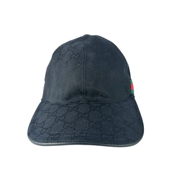 Gucci Monogram Web Stripe Baseball Cap - Picture 1 of 8
